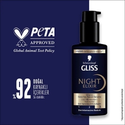 Gliss Night Elixir Onarıcı Gece Saç Bakım Serumu 100ml - 3