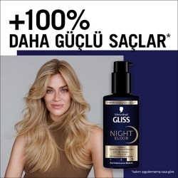 Gliss Night Elixir Onarıcı Gece Saç Bakım Serumu 100ml - 4