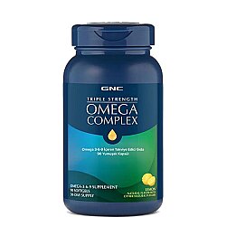 GNC Triple Strength Omega Complex 90 Yumuşak Kapsül - GNC