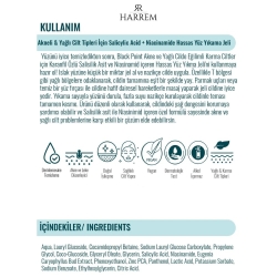 Harrem Black Point Akneli & Yağlı Cilt Tipleri için Saliyclic Acid + Niacinamide Hassas Yüz Yıkama Jeli 200ml - 4