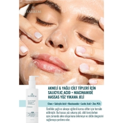 Harrem Black Point Akneli & Yağlı Cilt Tipleri için Saliyclic Acid + Niacinamide Hassas Yüz Yıkama Jeli 200ml - Harrem (1)