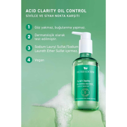 Herbaderm Acid Clarity Oil Control Face Wash 250 ml - 3