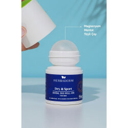 Herbaderm Dry Sport Doğal Deo Roll On For Men 50 ml - 4