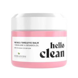 Herbaderm Hello Clean Kuru ve Hassas Ciltler Yağ Bazlı Temizleyici Balm 100ml 