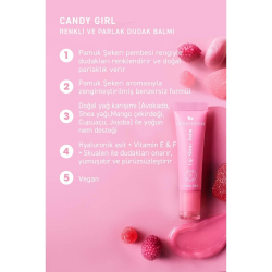 Herbaderm Lip Shine Balm - Candy Girl 10 ml - 5