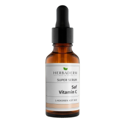 Herbaderm Saf Vitamin C L-Ascorbik Asit Aydınlatıcı Serum 30ml 
