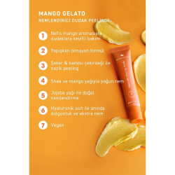 Herbaderm Smoothy Kiss Lip Scrub - Mango Gelato 15 ml - 4