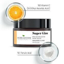 Herbaderm Super Glow Aydınlatıcı Leke Karşıtı Nemlendirici Jel Krem 50ml - 2
