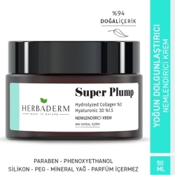 Herbaderm Super Plump Yoğun Dolgunlaştırıcı Nemlendirici Krem 50ml