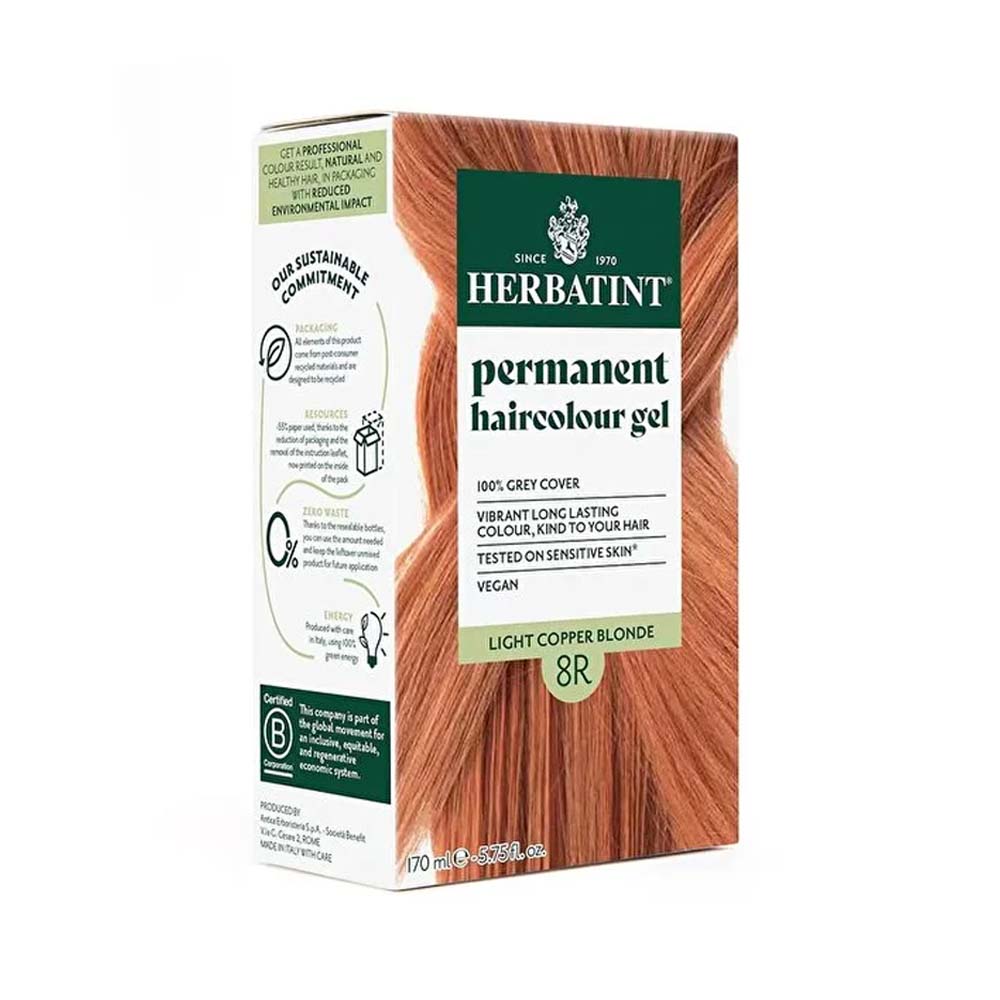 Herbatint Açık Bakır Kumral (Light Copper Blonde 8R) 170 ml - Herbatint