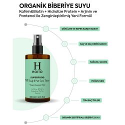 Hoito Doğal Biberiye Suyu İçeren Saç ve Saç Derisi Toniği 200ml - 3