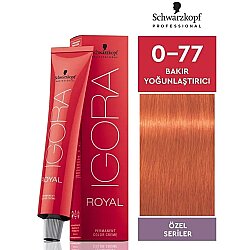 Igora Royal 0-77 Bakır Yoğunlaştırıcı Saç Boyası - Igora Royal