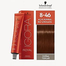 Igora Royal 8-46 Açık Kumral - Bej Çikolata Saç Boyası 60ml - Igora Royal