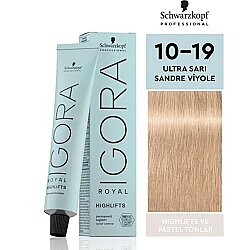 Igora Royal Highlifts 10-19 Açık Sarı Sandre Viyole 60 ml - Igora Royal