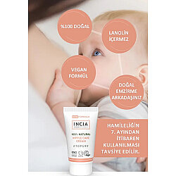 İncia Doğal Göğüs Ucu Bakım Jel Krem 30 ml - 7