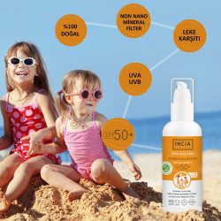 INCIA Doğal Tüm Aile için Güneş Losyonu Spf50+ 100 ml - 5