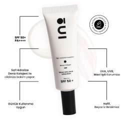 Ino Beauty Broad Spectrum SPF 50+ Yüksek Korumalı Güneş Kremi 50ml- 00 Clear - Ino Beauty (1)