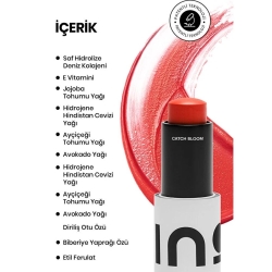 Ino Beauty Catch Bloom Pocket Lip & Cheek Stick Renki Dudak ve Yanak Nemlendiricisi SPF30 - Daylily - 4