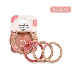 invisibobble Twistar Blush Braids 3 Adet Saç Toka - İnvisibobble