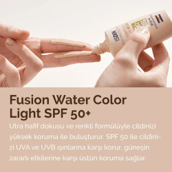 ISDIN Fotoprotector Fusion Water Color Renkli Su Bazlı Güneş Koruyucu SPF50+ 50ml-Light - 3