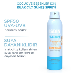 ISDIN Fotoprotector Pediatrics Çocuklar için Islak Cilt Güneş Spreyi Spf50 250ml - 2