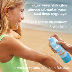 ISDIN Fotoprotector Pediatrics Çocuklar için Islak Cilt Güneş Spreyi Spf50 250ml - 3