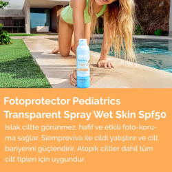 ISDIN Fotoprotector Pediatrics Çocuklar için Islak Cilt Güneş Spreyi Spf50 250ml - 4