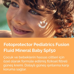 ISDIN Fotoprotector Pediatrics Fusion Fluid Bebekler için Mineral Güneş Koruyucu Spf50+ 50ml - 3
