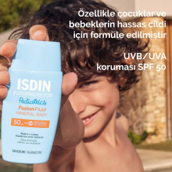 ISDIN Fotoprotector Pediatrics Fusion Fluid Bebekler için Mineral Güneş Koruyucu Spf50+ 50ml - 4