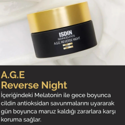 ISDINCEUTICS A.g.e. Reverse Night Anti Aging Yaşlanma Karşıtı Gece Kremi 50ml - 4