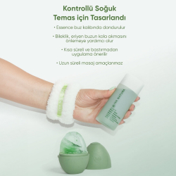 Iva Natura Green Face Shot - Frozen Face Essence 3'lü Set (Essence Bileklik Havlu Buz Kalıbı) - 4