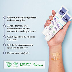 Jonzac BB Krem Açık Ton & Nuxe Dudak Balı Doğal Işıltı Seti - 3