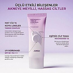 Jumiso %3 Niacinamide Tone-Up 50+SPF Güneş Kremi 40 ml - 4