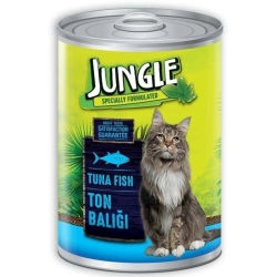 Jungle Ton Balıklı Yetişkin Kedi Maması Konserve - 400gr