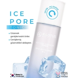 K-Lotus Beauty Gözenek Sıkılaştırıcı Canlandırıcı ve Nemlendirici Ice Pore Tonik 150ml - 2