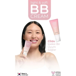 K-Lotus Beauty Light & Soft İnce Yapılı Hafif Kapatıcı BB Krem SPF50 PA+++ 45ml - 3