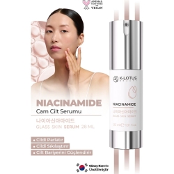 K-Lotus Beauty Sıkılaştırıcı ve Cilt Bariyerini Güçlendirici Niacinamide Cam Cilt Bakım Serumu 28ml - K-Lotus (1)