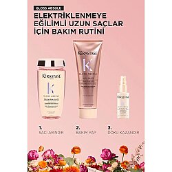 Kerastase Gloss Absolu Elektriklenmeye Eğilimli Saçlar Için Parlaklık Veren Üçlü Bakım Seti - Kerastase (1)