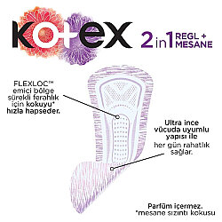 Kotex 2in1 Regl ve Mesane Günlük Ped 22 Adet - Kotex (1)