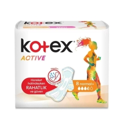 Kotex Active Hijenik Ped Normal 8 Adet - Kotex