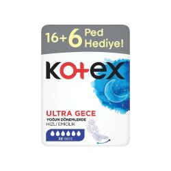 Kotex Dev Eko Hijyenik Ped Ultra Gece 22'li - Kotex (1)