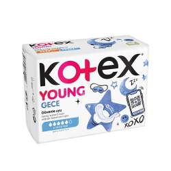 Kotex Young Genç Kızlar için Gece Pedi 6'lı Tekli Paket - Kotex