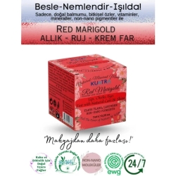 Kuatra Red Marigold Nemlendirici Antioksidan Işıltı Veren Balm 7ml Ruj - Allık - Göz Farı - Kuatra (1)