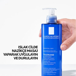 La Roche Posay Toleriane Caring Wash Kuru Ve Hassas Ciltler İçin Yüz Temizleme Jeli 400 ml - 4