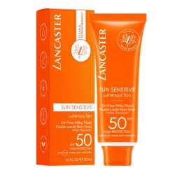 Lancaster Sun Sensitive Oil-Free Milky Fluid SPF50 Hassas Ciltler için Yüz Güneş Kremi 50 ml - Lancaster