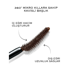 Lancome Lash Idôle Lifting Etkili Hacim Veren Maskara-02 Kahverengi - 5