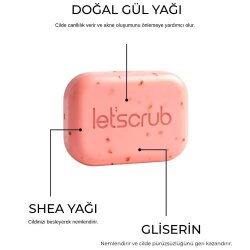 Let'scrub Gül Yağlı Doğal Zeytinyağlı Sabun 100gr - 2