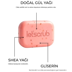 Let'scrub Gül Yağlı Doğal Zeytinyağlı Sabun 100gr - 5