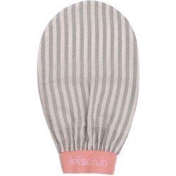 Let'scrub Premium Zebra Ekru Gri Banyo Kesesi Peeling Eldiveni %100 Floş İpek - Normal Ciltler İçin - 4