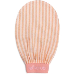 Let'scrub Premium Zebra Ekru Turuncu Banyo Kesesi Peeling Eldiveni %100 Floş İpek - Normal Ciltler İçin - 4